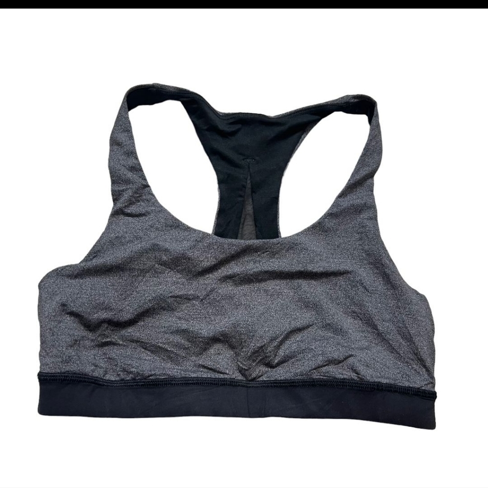 Black and grey lululemon bra no padding